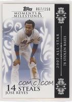 Jose Reyes (2007 All-Star - 78 Stolen Bases) #/150