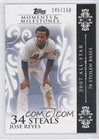 Jose Reyes (2007 All-Star - 78 Stolen Bases) #/150