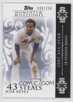 Jose Reyes (2007 All-Star - 78 Stolen Bases) #/150