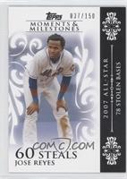 Jose Reyes (2007 All-Star - 78 Stolen Bases) #/150