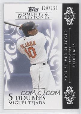 2008 Topps Moments & Milestones - [Base] #68-5 - Miguel Tejada (2005 Silver Slugger - 50 Doubles) /150