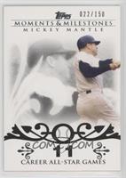 Mickey Mantle (20 Career All-Star Game Selections) #/150