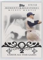 Mickey Mantle (20 Career All-Star Game Selections) #/150