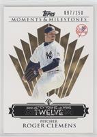 Roger Clemens (2001 AL Cy Young - 20 Wins) #/150