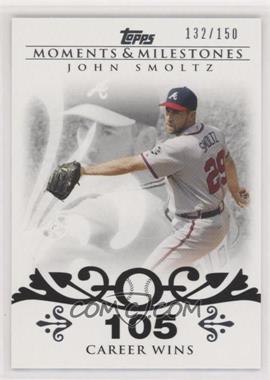 2008 Topps Moments & Milestones - [Base] #84-105 - John Smoltz (2007 - 200 Career Wins (207 Total)) /150