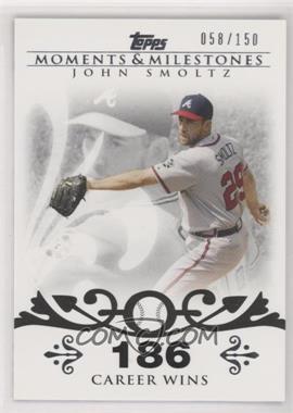 2008 Topps Moments & Milestones - [Base] #84-186 - John Smoltz (2007 - 200 Career Wins (207 Total)) /150