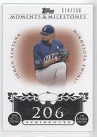 Johan Santana (2006 AL Cy Young - 245 Strikeouts) #/150