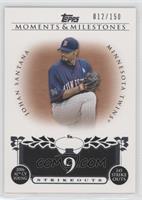 Johan Santana (2006 AL Cy Young - 245 Strikeouts) #/150