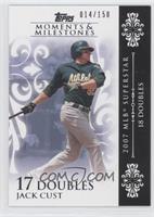 Jack Cust (2007 MLB Superstar - 18 Doubles) #/150