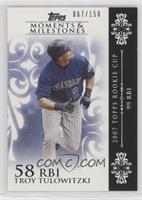 Troy Tulowitzki (2007 Topps Rookie Cup - 99 RBIs) #/150