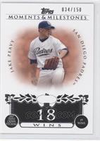 Jake Peavy (2007 Triple Crown Pitching - 19 Wins) #/150