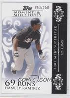 Hanley Ramirez (2007 MLB Superstar - 125 Runs) #/150