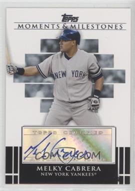 2008 Topps Moments & Milestones - Milestone Autographs #MA-MC - Melky Cabrera