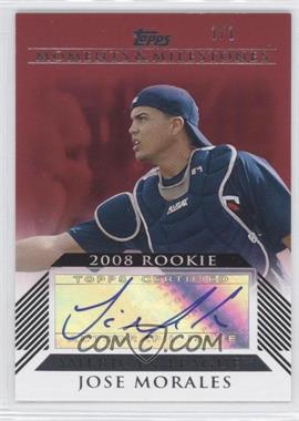 2008 Topps Moments & Milestones - Rookie Autographs - Red #RA-JMM - Jose Morales /1