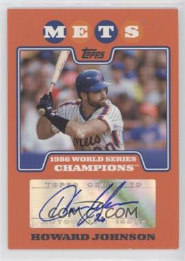 2008 Topps New York Mets Gift Set - 1986 World Series Champions Autographs #86-HJ - Howard Johnson