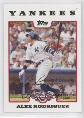 2008 Topps Opening Day - [Base] - Opening Day Edition #1 - Alex Rodriguez /2199