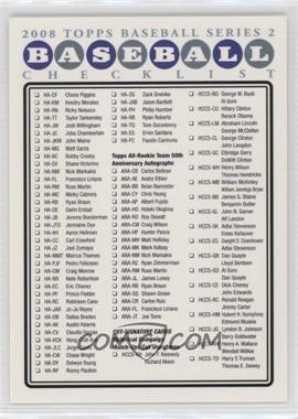 2008 Topps Series 2 - Checklists #4.1 - Checklist (Blue)