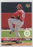 Johnny Cueto (Vertical, Red Jersey) [EX to NM]