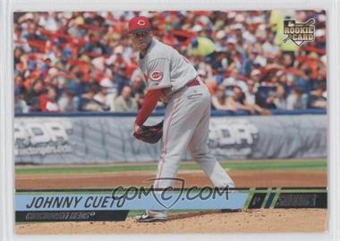 2008 Topps Stadium Club - [Base] #116.1 - Johnny Cueto (Horizontal, White Jersey)