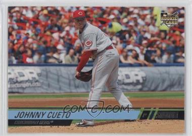 2008 Topps Stadium Club - [Base] #116.1 - Johnny Cueto (Horizontal, White Jersey)