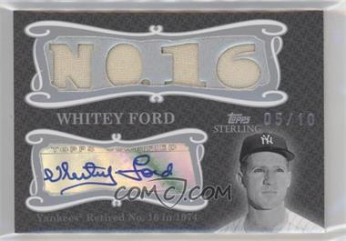 2008 Topps Sterling - Career Stats Relics Quad Autograph #4CSA-64 - Whitey Ford /10