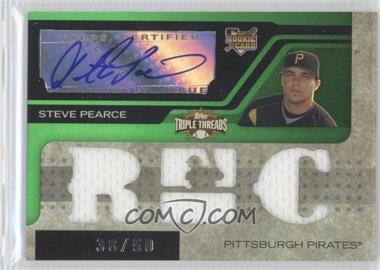 2008 Topps Triple Threads - [Base] - Emerald #148 - Triple Relic Autograph - Steven Pearce /50