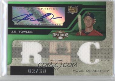 2008 Topps Triple Threads - [Base] - Emerald #151.1 - Triple Relic Autograph - J.R. Towles (RC) /50