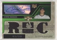 Triple Relic Autograph - Chris Seddon #/50