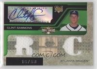 Triple Relic Autograph - Clint Sammons (RC) #/50