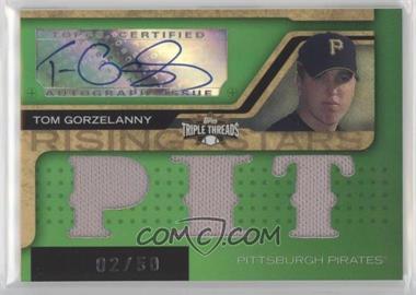 2008 Topps Triple Threads - [Base] - Emerald #207.2 - Rising Stars - Tom Gorzelanny (PIT) /50