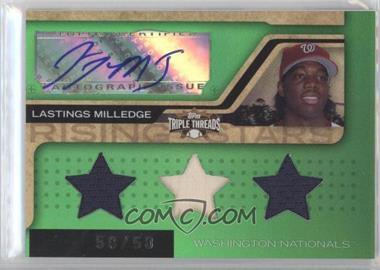 2008 Topps Triple Threads - [Base] - Emerald #220.1 - Rising Stars - Lastings Milledge (Stars) /50