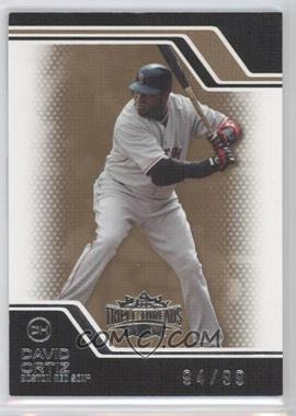 2008 Topps Triple Threads - [Base] - Gold #132 - David Ortiz /99