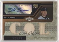 Triple Relic Autograph - Seth Smith (COL) #/75