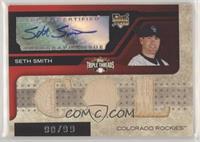 Triple Relic Autograph - Seth Smith (RC) #/99