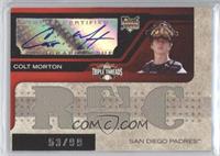 Triple Relic Autograph - Colt Morton (RC) #/99