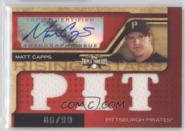 2008 Topps Triple Threads - [Base] #209.2 - Rising Stars - Matt Capps (PIT) /99