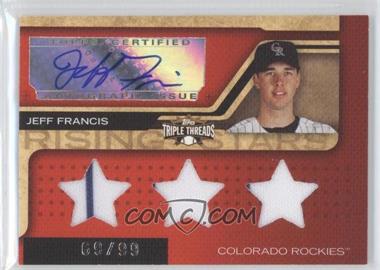 2008 Topps Triple Threads - [Base] #210.1 - Rising Stars - Jeff Francis (Stars) /99