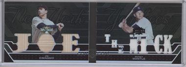 2008 Topps Triple Threads - Double Combo Relics - Sepia #TTRDC9 - Joe DiMaggio, Mickey Mantle /27