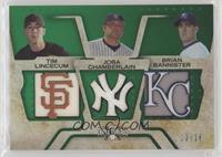 Tim Lincecum, Joba Chamberlain, Brian Bannister #/18