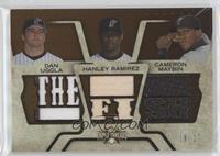 Dan Uggla, Hanley Ramirez, Cameron Maybin #/27