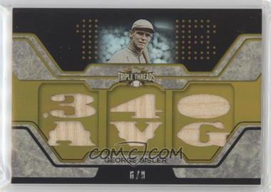 2008 Topps Triple Threads - Relics - Gold #TTR-230 - George Sisler /9