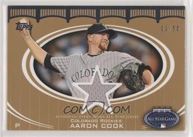 2008 Topps Updates & Highlights - All-Star Stitches - Gold #AS-AC - Aaron Cook /50