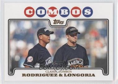 2008 Topps Updates & Highlights - [Base] - Gold Foil #UH124 - Classic Combos - Evan Longoria, Alex Rodriguez