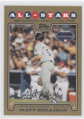 2008 Topps Updates & Highlights - [Base] - Gold #UH11 - All-Stars - Matt Holliday /2008