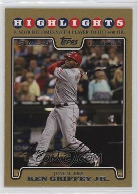 2008 Topps Updates & Highlights - [Base] - Gold #UH119 - Highlights - Ken Griffey Jr. /2008