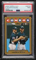 Classic Combos - Michael Young, Derek Jeter [PSA 9 MINT] #/2,008