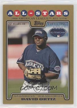 2008 Topps Updates & Highlights - [Base] - Gold #UH264 - All-Stars - David Ortiz /2008