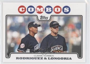 2008 Topps Updates & Highlights - [Base] #UH124 - Classic Combos - Evan Longoria, Alex Rodriguez