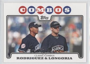 2008 Topps Updates & Highlights - [Base] #UH124 - Classic Combos - Evan Longoria, Alex Rodriguez