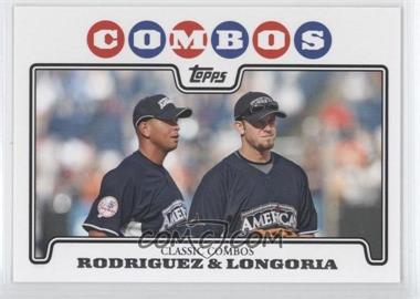 2008 Topps Updates & Highlights - [Base] #UH124 - Classic Combos - Evan Longoria, Alex Rodriguez